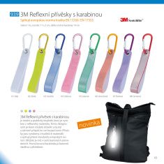 3M Reflektierender Anhänger mit Karabiner - orange 3M Reflektierender Anhänger mit Karabiner - orange